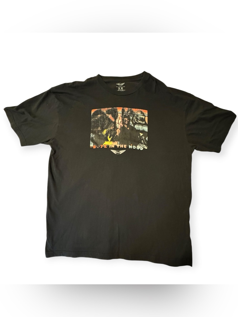 Men's Black Graphic 'Boyz in the Hood' Short Sleeve Tee